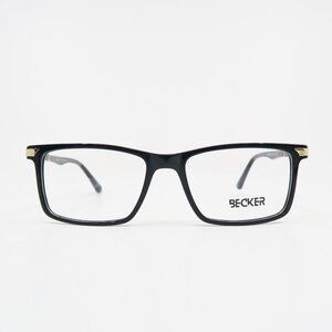 Becker HD3026 C1 54mm. Black Rectangle Fashion Italian Style Eyeglasses.